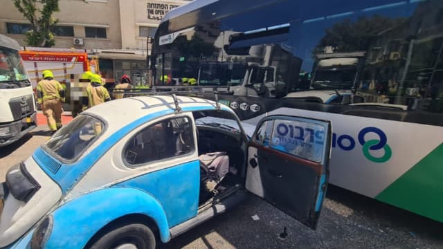 תאונת מטרונית עיר תחתית חיפה 27.4.25
