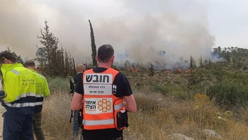 שריפת ענק בהרי ירושלים שריפת ענק בהרי ירושלים