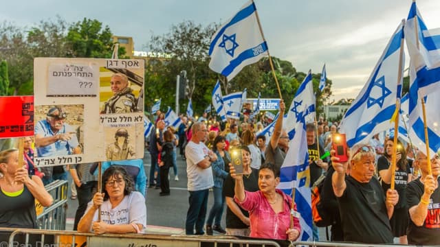 ההפגנה בחורב חיפה 10.5.25