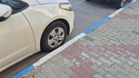 המדרכות בחולון כבר נצבעו בכחול לבן