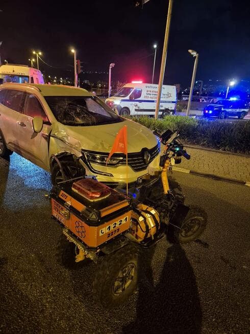 רוכב אופנוע בן 18 נפגע קשה ברחוב ביאליק בקריית אתא