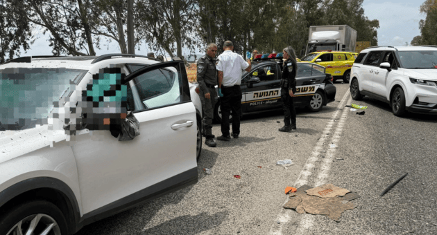 זירת התאונה בכביש 675 (צילום: תיעוד מבצעי מד"א) זירת התאונה בכביש 675