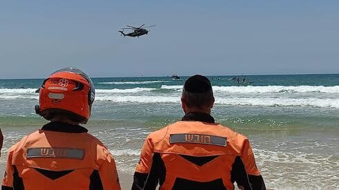 מזירת התרסקות המטוס בחוף בת ים