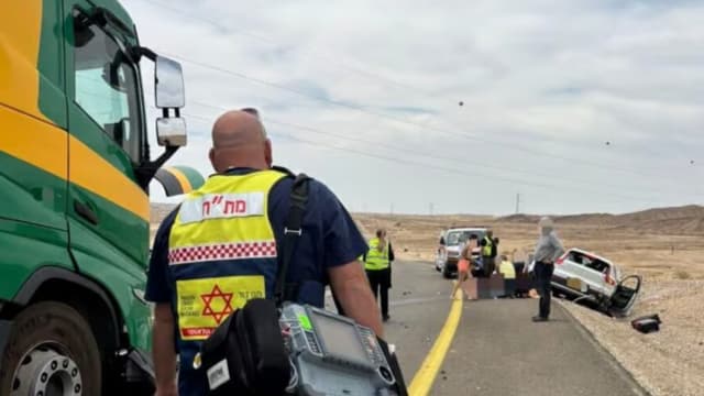 זירת התאונה הקטלנית בערבה