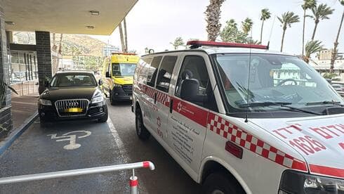 זירת האירוע בטבריה (צילום: תיעוד מבצעי מד"א) זירת האירוע בטבריה