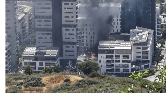 שריפת רכב נאות פרס חיפה 19.5.25