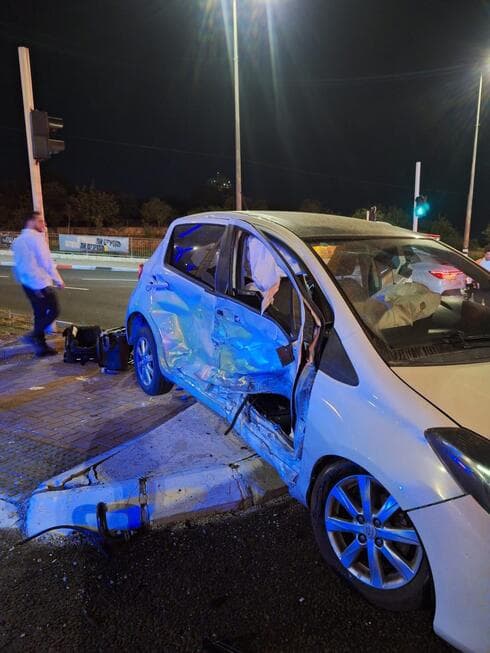 מזירת התאונה הקטלנית בצומת שילת ליד מודיעין