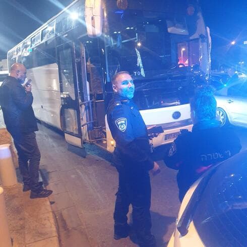 אוטובוס השבת של הרצליה מעוכב לבדיקה
