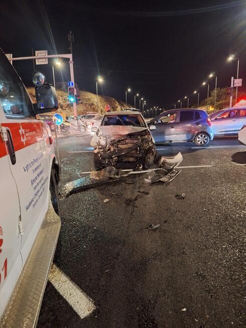מזירת התאונה הקטלנית בצומת שילת ליד מודיעין