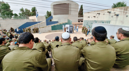 טקס ההקמה של גדוד ירושלים (צילום: אבישג זוהר) טקס ההקמה של גדוד ירושלים
