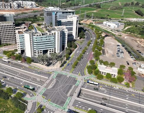 כביש אם המושבות פתח תקוה (הדמיה: באדיבות נתיבי איילון / ארקאפקט עדי בואנו) כביש אם המושבות פתח תקוה