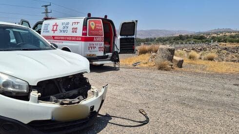 זירת התאונה בכביש 92
