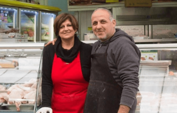 ג'וני אהרון ואשתו לבנה (צילום: פרטי) ג'וני אהרון ואשתו לבנה