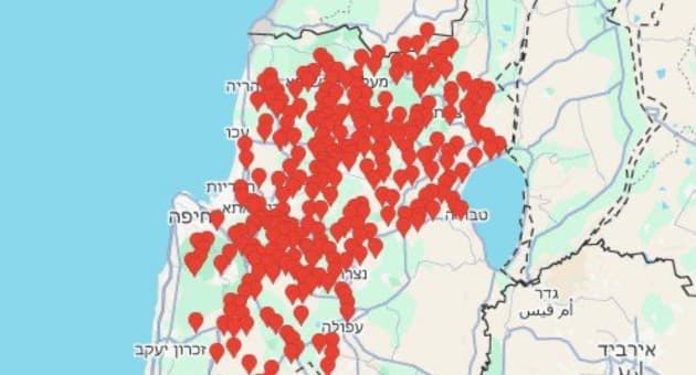 מתקפת טילים נרחבת מאיראן: אזעקות במפרץ, בקריות ובגליל