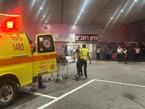קליטת הפצועים בבית החולים רמב"ם