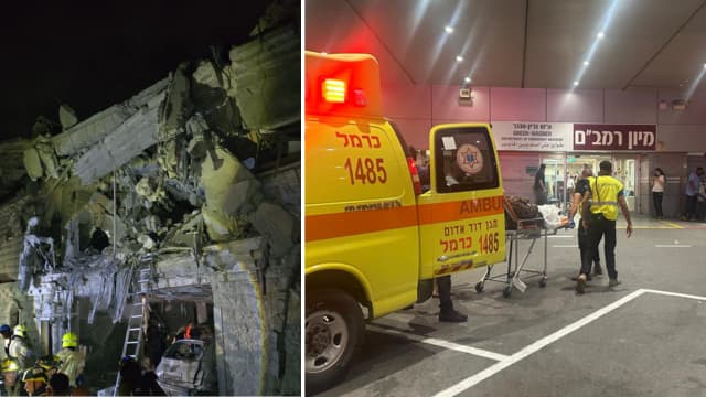 קליטת הפצועים בבית החולים רמב"ם, זירת הנפילה בגליל (צילום: דוברות בית החולים, איחוד הצלה) קליטת הפצועים בבית החולים רמב"ם, זירת הנפילה בגליל