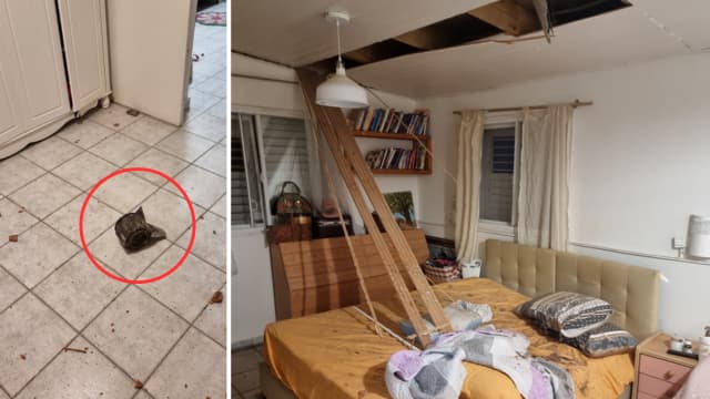 שברי מיירט נפלו בקרית חיים