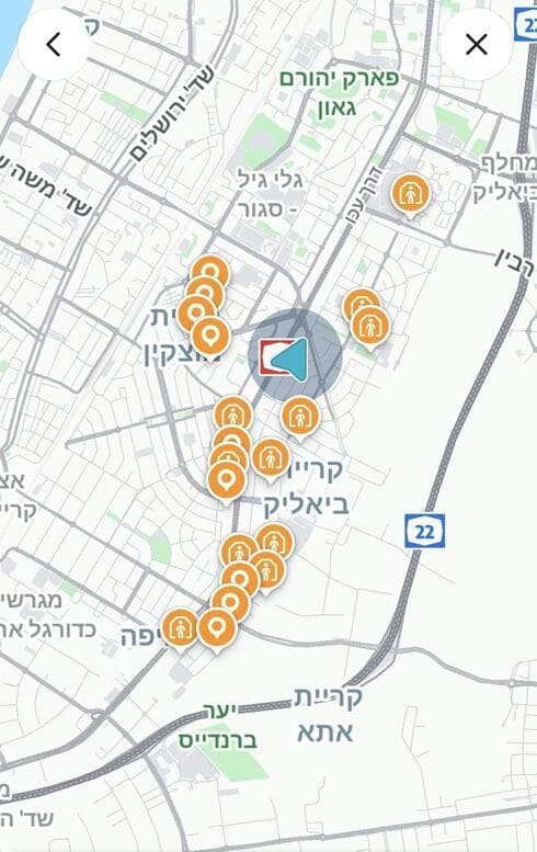 ניתן לחפש באפליקציית הניווט וויז "מקלט חירום" או "מקלט"