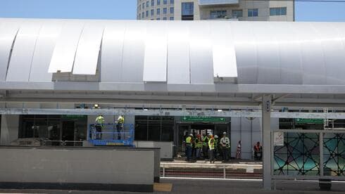 תחנת הרכבת ברחובות שופצה אחרי פגיעת הטיל האיראני (צילום: דוברות רכבת ישראל) תחנת הרכבת ברחובות שופצה אחרי פגיעת הטיל האיראני