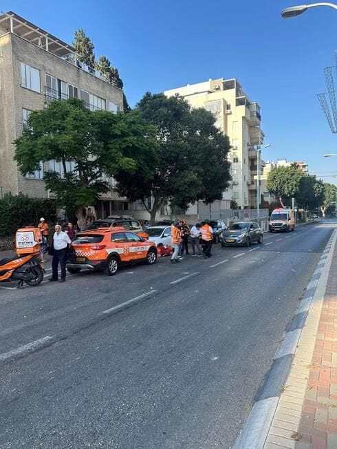 מזירת אחת מנפילות הטילים האיראניים