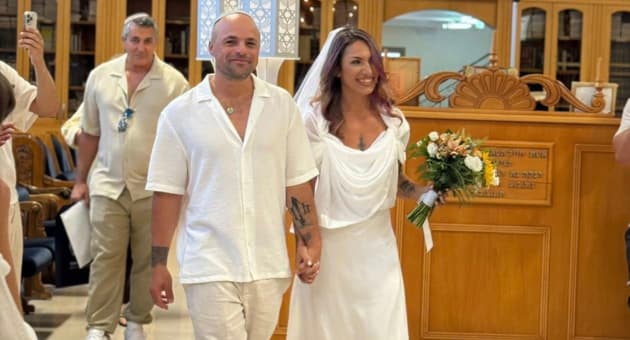 חתונה בצל הטילים: אלמוג וליעד התחתנו בקרית ים
