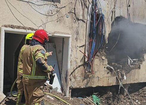 זירת נפילת הכטב"ם בבית שאן (צילום: כב"ה צפון) זירת נפילת הכטב"ם בבית שאן