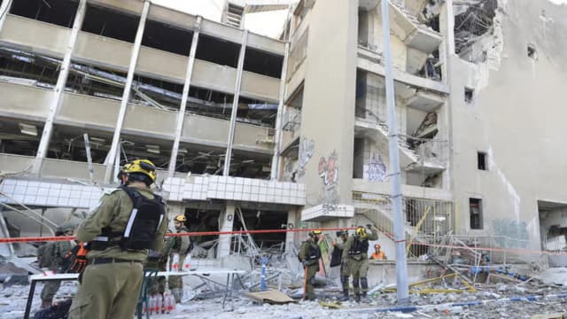 זירת הפגיעה בחיפה 20.6.25