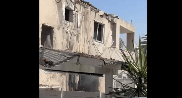 זירת נפילת הכטב"ם בבית שאן זירת נפילת הכטב"ם בבית שאן