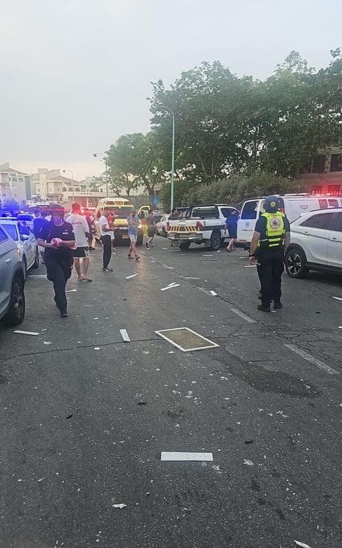 זירת האירוע בבאר שבע