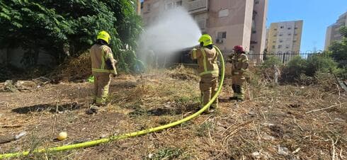 דליפת גז ברחוב הבנים (צילום: כב"ה צפון) דליפת גז ברחוב הבנים