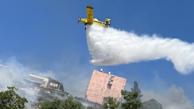 שריפה נחל הגיבורים חיפה 29.6.25