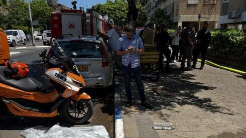מזירת השריפה בבת ים