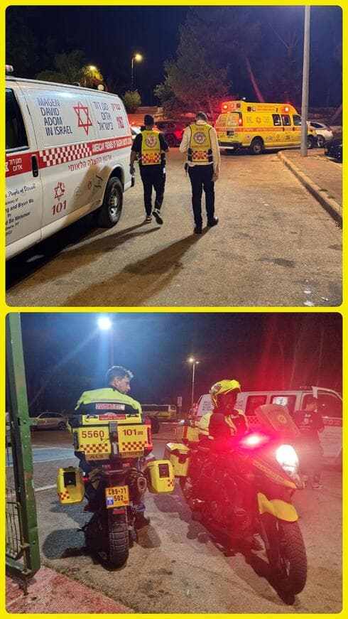 תיעוד מהטביעה בקדימה (צילום: דוברות מד"א־הצלה שרון ) תיעוד מהטביעה בקדימה