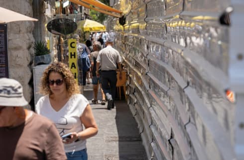 העבודות ברחוב. הקונים נמנעים ממרכז העיר