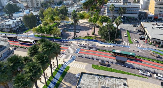 נתיבי תחבורה ציבורית בשדרות הנשיא