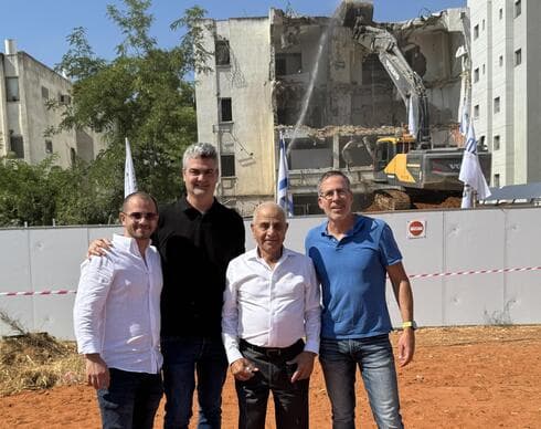 מימין: איתן ברקמן, סמי מצלאוי, גלעד אורן ואביב מצלאוי