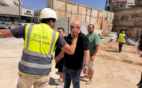 העימות באתר הבנייה במרכז ירושלים