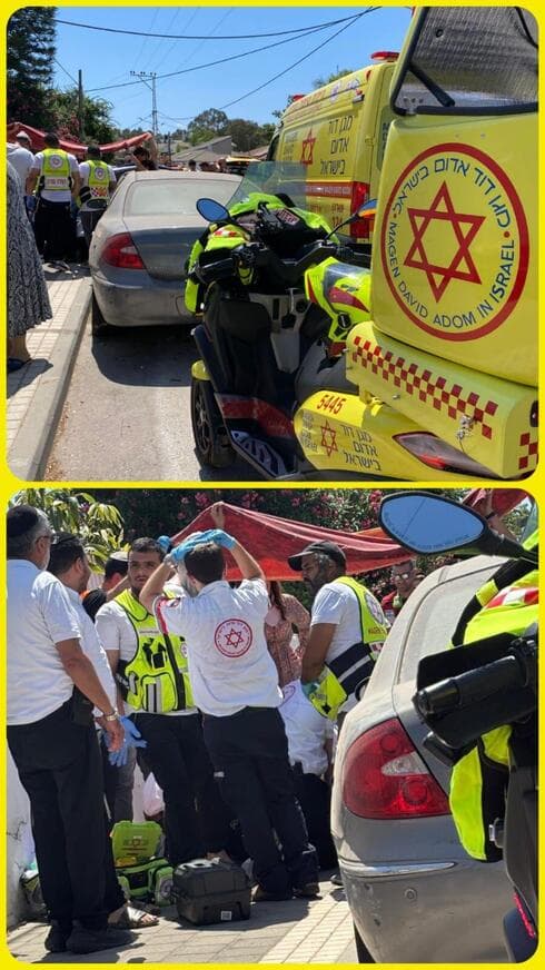 זירת האירוע בנתניה