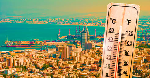 גל חום מגיע לשיאו. תחזית מזג האוויר בחיפה