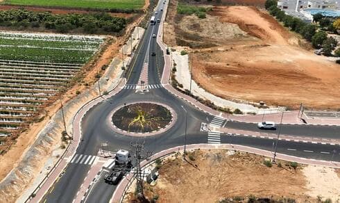 מעגל התנועה החדש בבית ברל (צילום: נתיבי ישראל) מעגל התנועה החדש בבית ברל