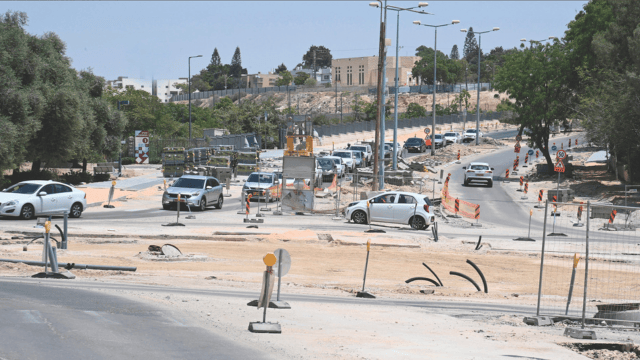 עבודות שיוצרות פקקים בבאר שבע