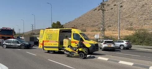 זירת התאונה הקטלנית בכביש 90 (צילום: תיעוד מבצעי מד"א) זירת התאונה הקטלנית בכביש 90