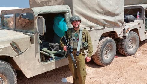 אוחיון במילואים. "שמח לקחת חלק" (צילום: פרטי) אוחיון במילואים. "שמח לקחת חלק"