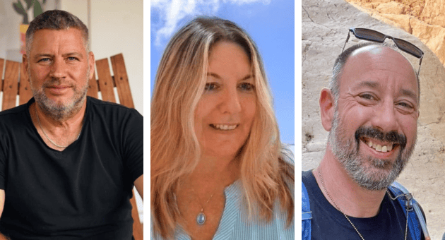 מימין לשמאל: גיל דייגי, יעל שפרלינג וגיא צליל (צילומים: פרטי, מיכל ניישטיין) מימין לשמאל: גיל דייגי, יעל שפרלינג וגיא צליל