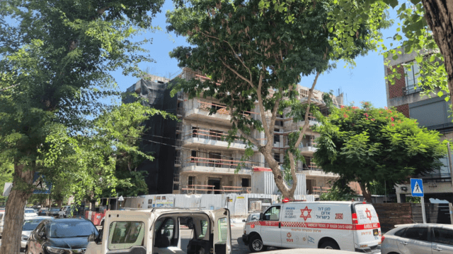 אתר הבנייה ברחוב חבצלת בקרית ביאליק