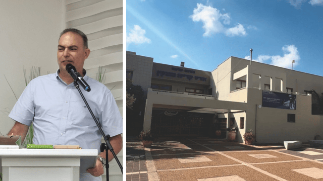 אורט קרית מוצקין, מנכ"ל התיכון, אהוד בן גרא (צילום: באדיבות העירייה) אורט קרית מוצקין, מנכ"ל התיכון, אהוד בן גרא