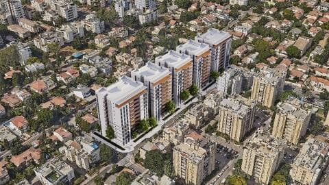 הדמיית מתחם הצנחנים ברחובות