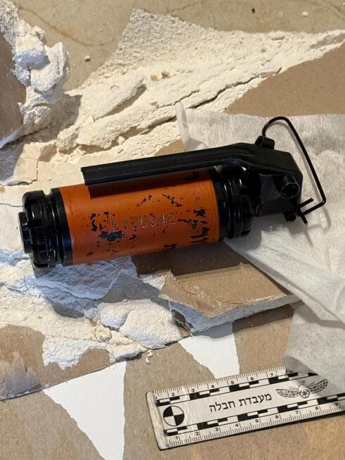 רימון בתוך קיר גבס בבת ים