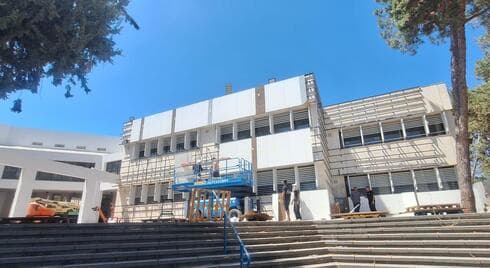 שיפוצי עומק וחידוש חזית ביה"ס בן גוריון בנס ציונה