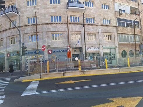 עבודות הרכבת הקלה בירושלים (צילום: אבישג זוהר) עבודות הרכבת הקלה בירושלים